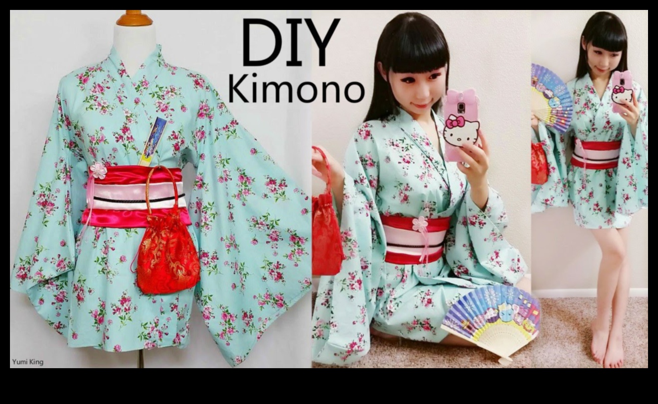 Îmbrăcăminte și accesorii DIY inspirate de kimonoul japonez